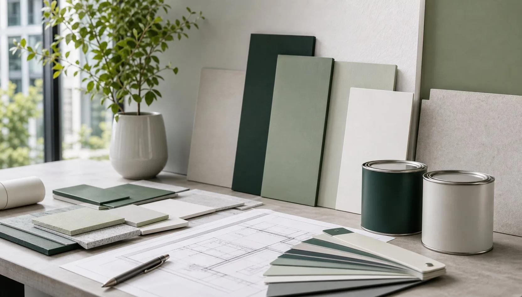 Color cards and sample boards