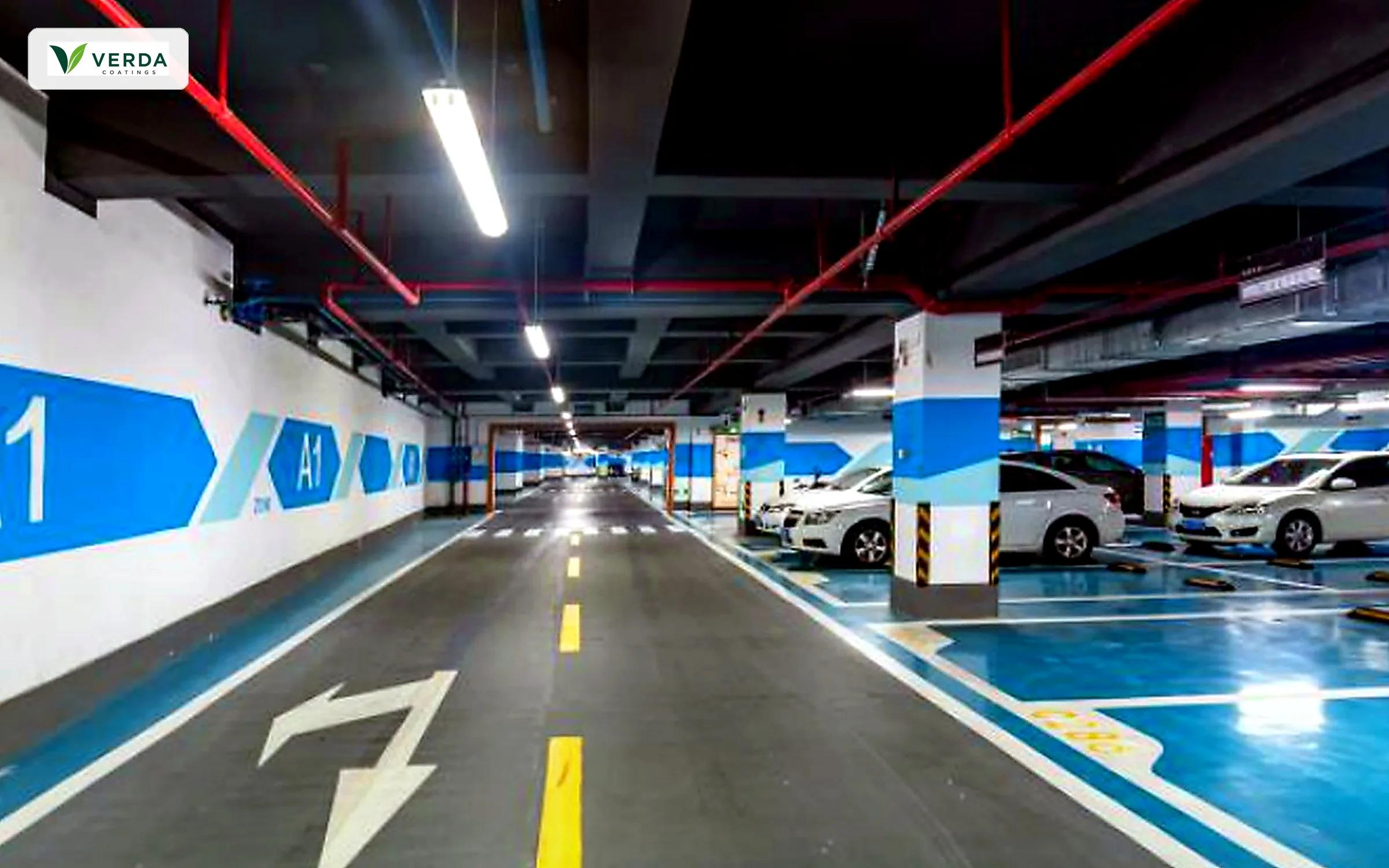 VERDA parking lot traffic line marking
