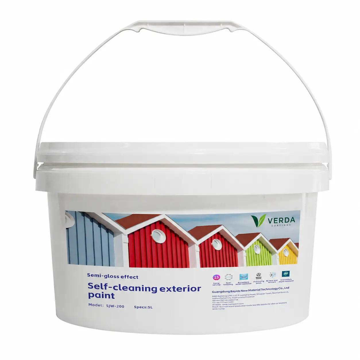 Self-Cleaning Exterior Paint SJW-200 | Semi-Gloss Exterior Wall Coating