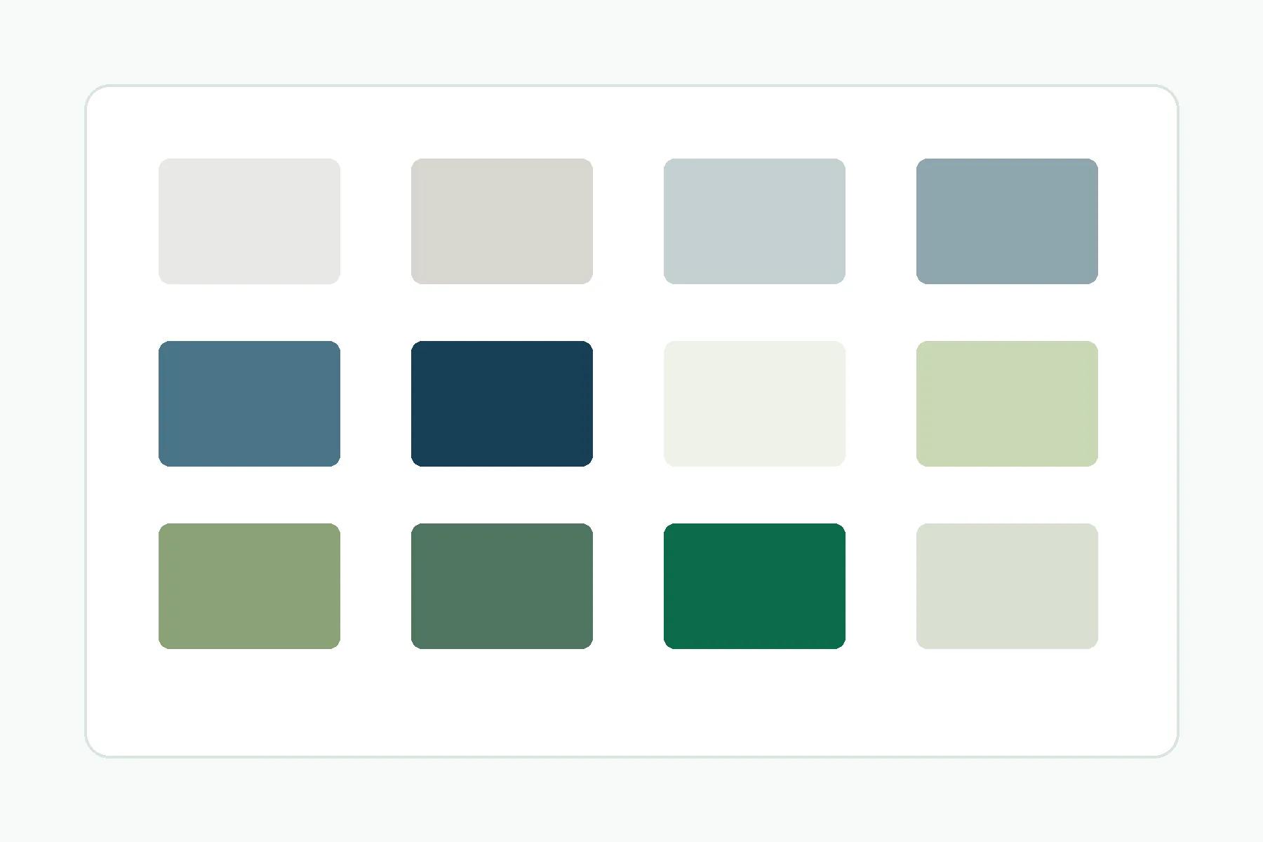 Color sample panels