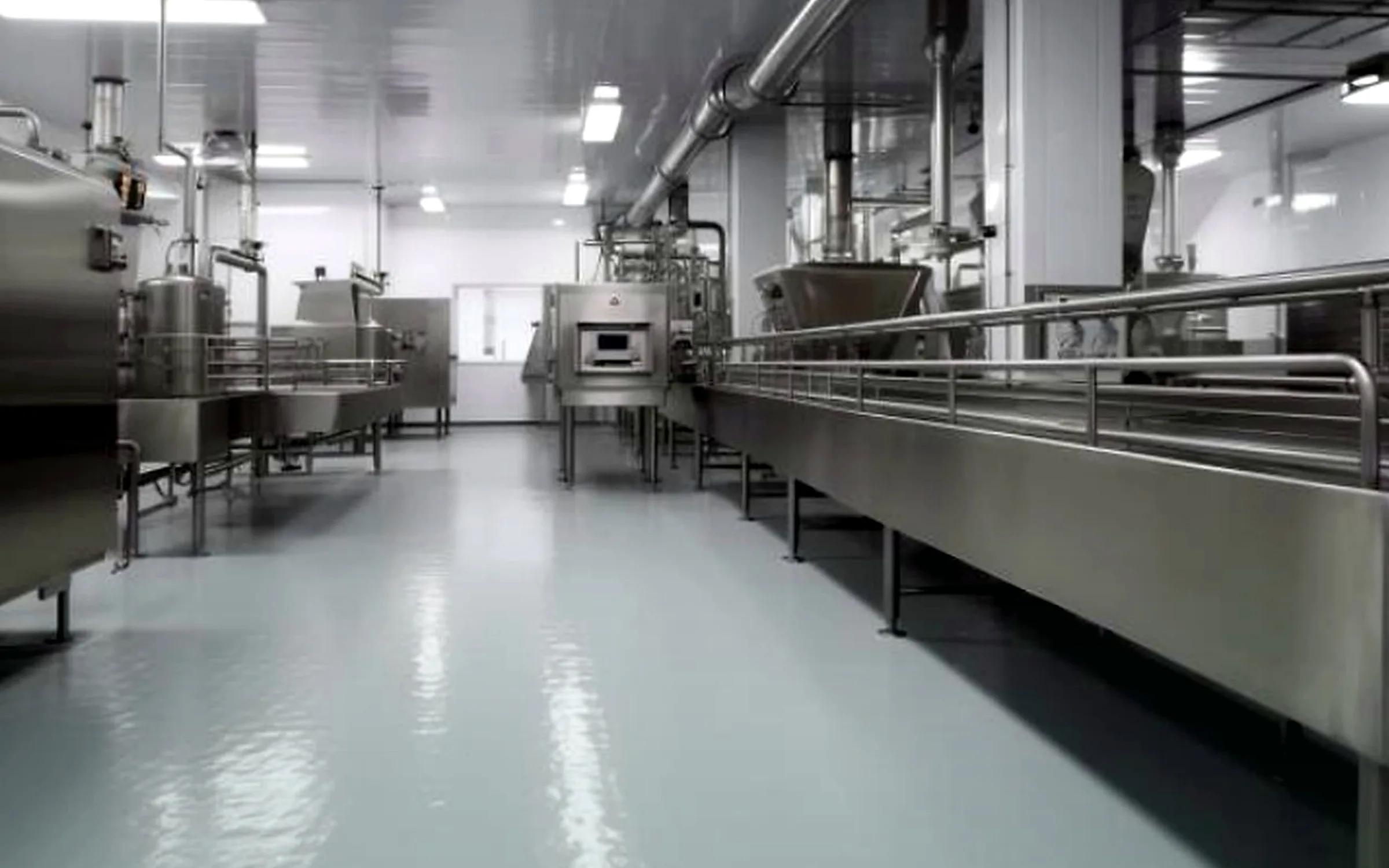 High-resolution clean industrial floor coating for anti-static and dust-control applications