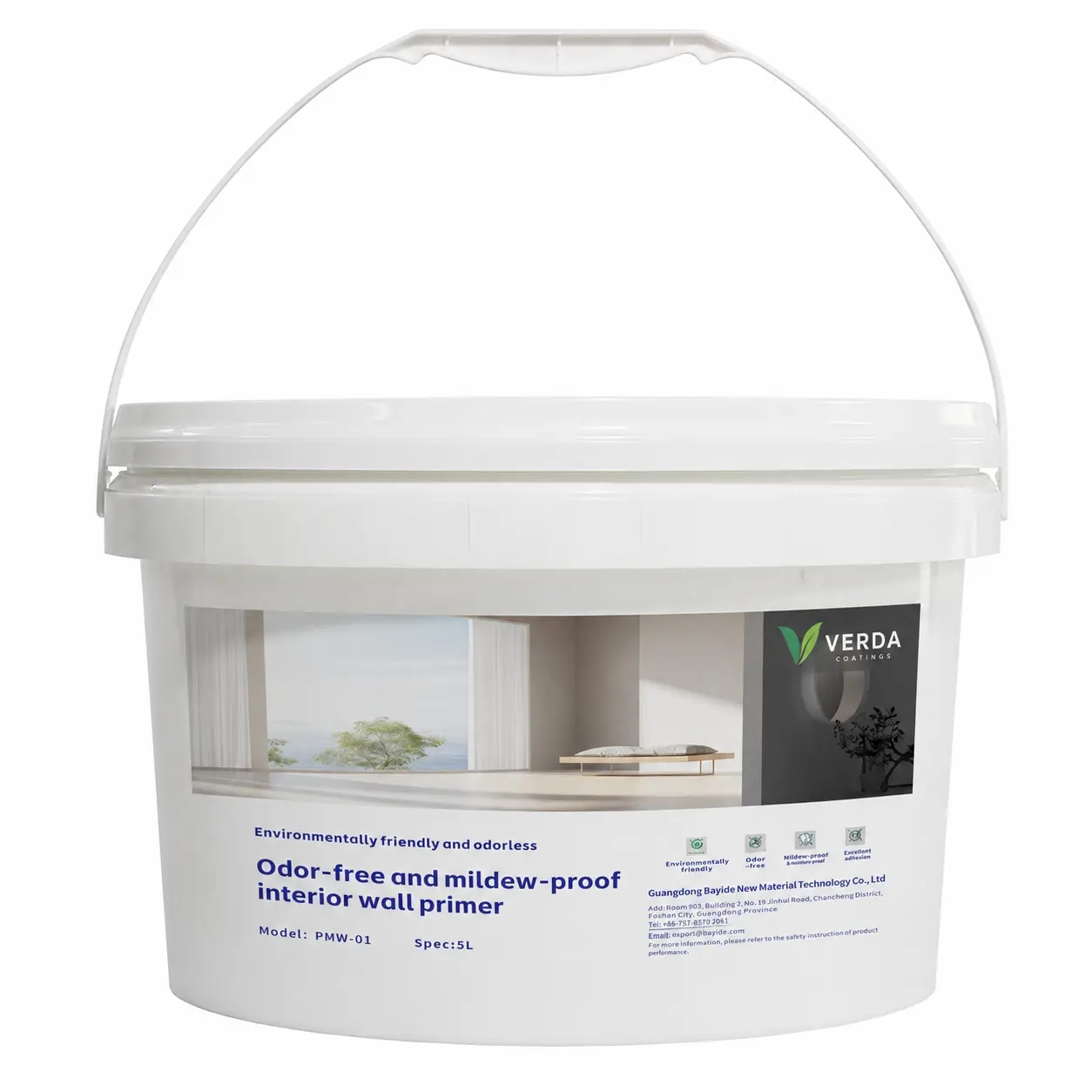 Odor-Free and Mildew-Proof Interior Wall Primer PMW-01 | VERDA
