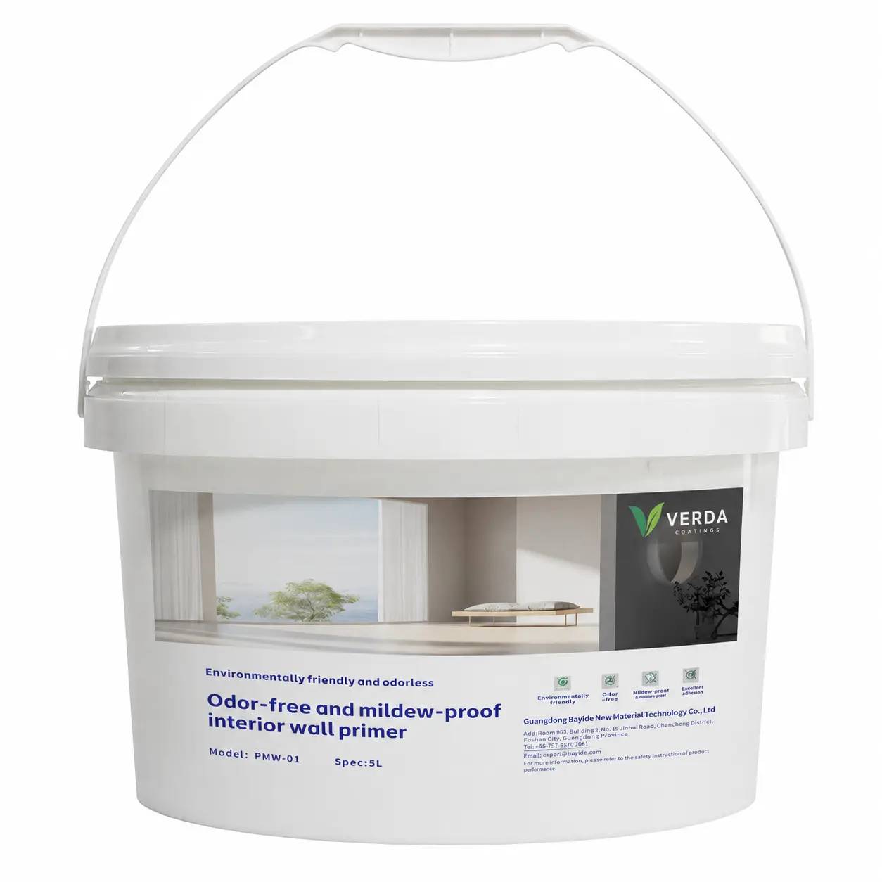 Odor-Free and Mildew-Proof Interior Wall Primer PMW-01 | VERDA